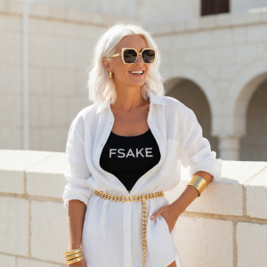 FSAKE Linen Shirt Dress — Blanc