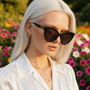 FSAKE Cat-Eye Sunglasses — Noir