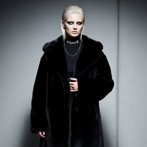 FSAKE Faux Fur Coat — Noir