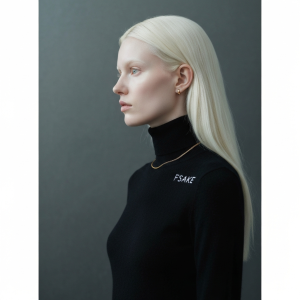 FSAKE Cashmere Turtleneck — Noir